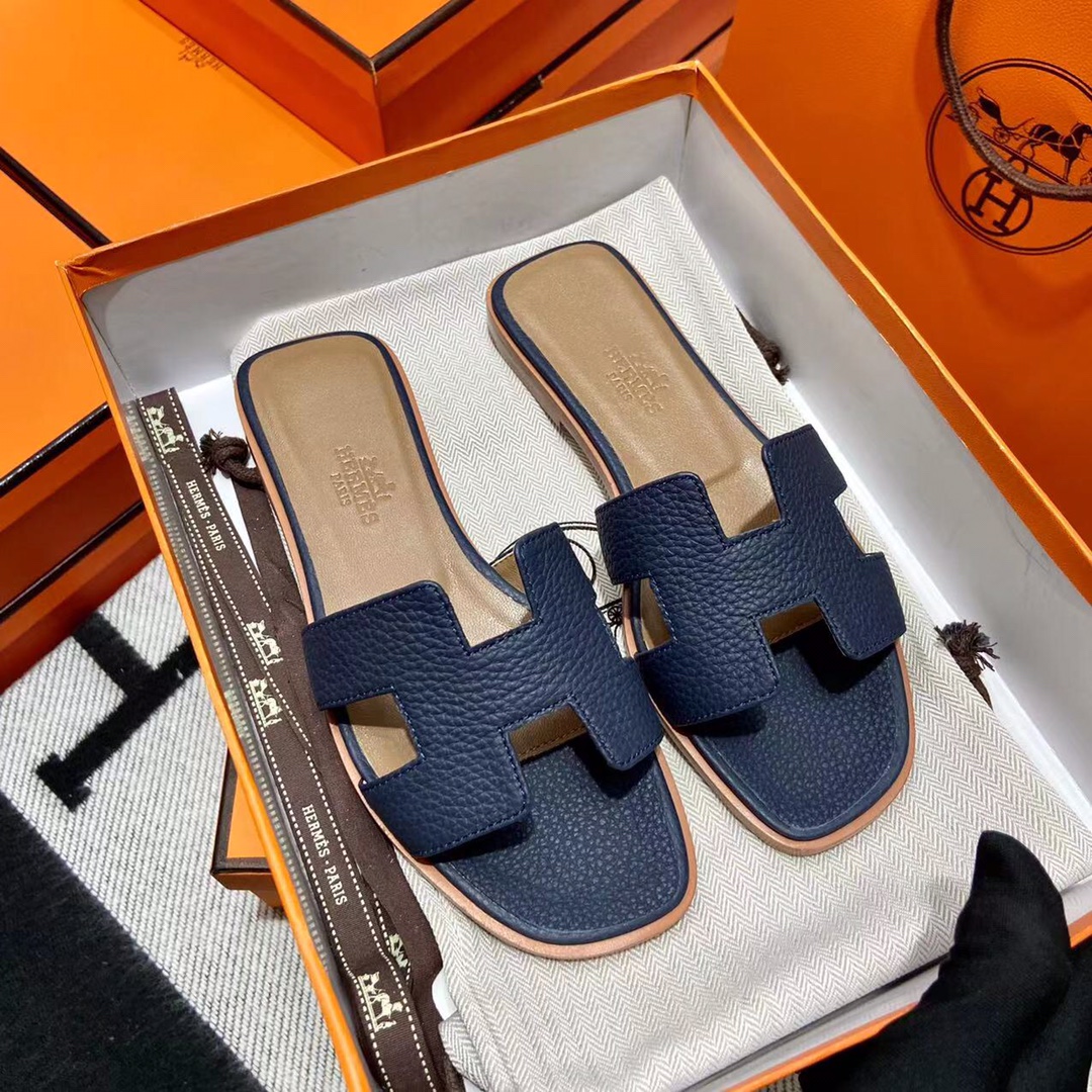 에르메스 올수공 오란 슬리퍼 샌들 토고 36